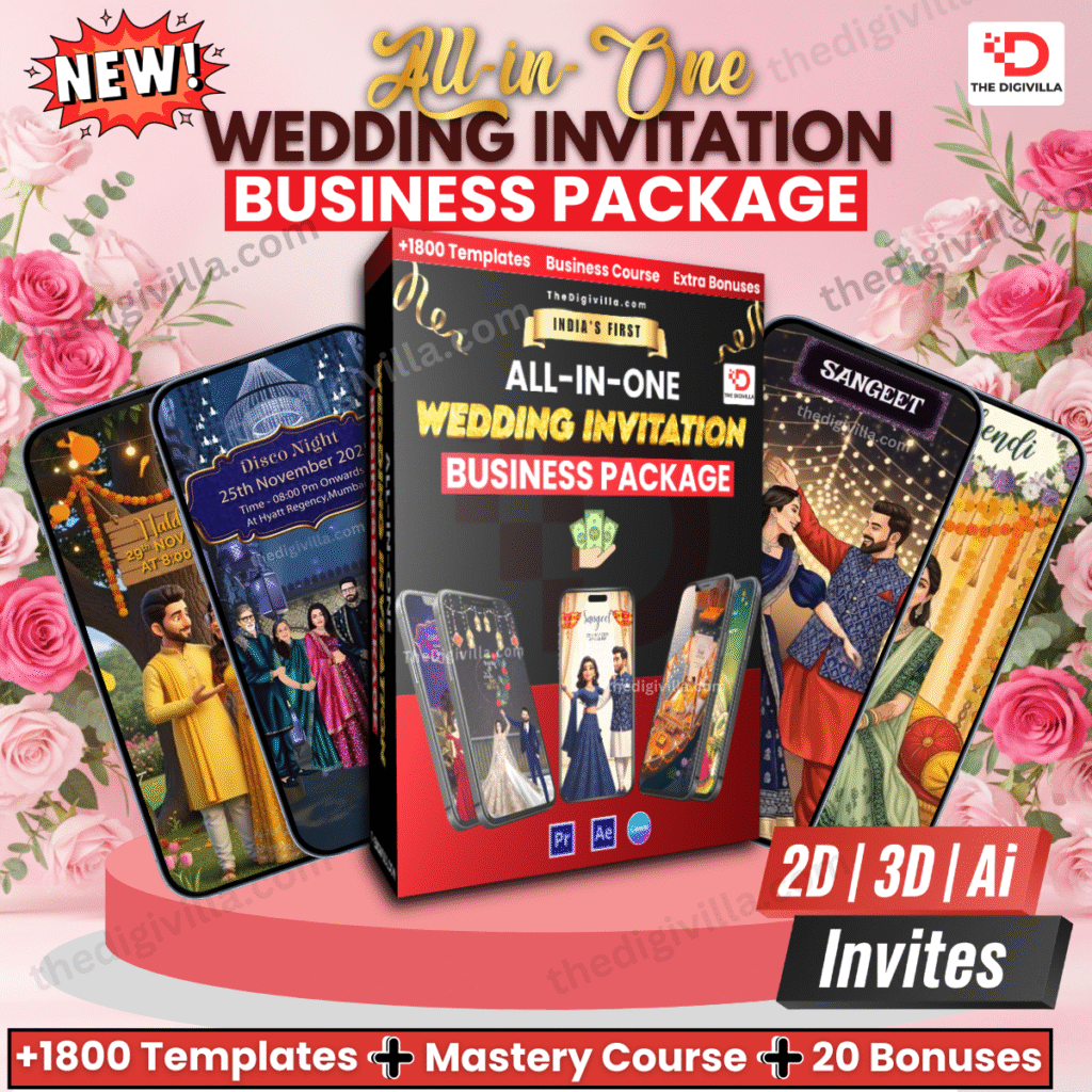 All-in-One Wedding Invitation- TheDigivilla