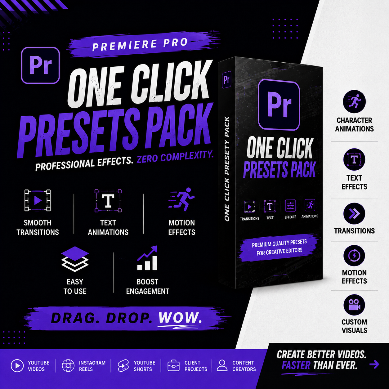All-in-One Preset Pack- One Click Pro Editing